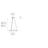 Artemide AMELUNA SUSP LED 46W 30K SILVER Light