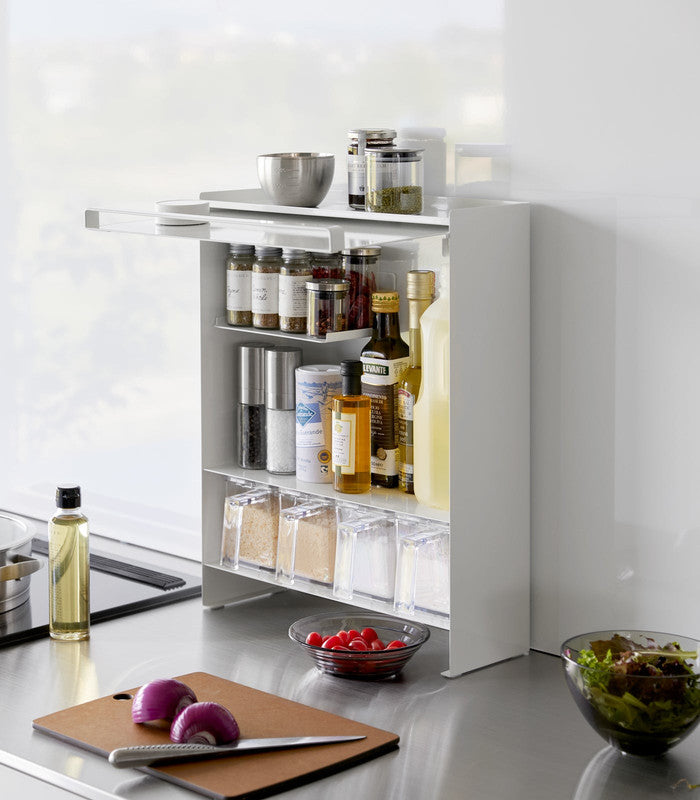 Yamazaki Concealable Spice Rack | Steel