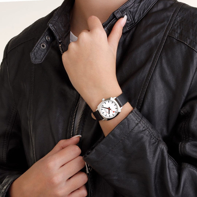 Mondaine SBB Petite Cushion Square Watch | 31mm | White Dial