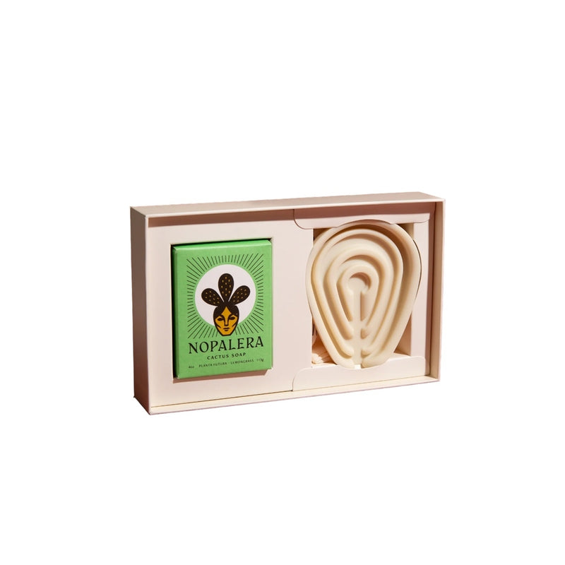 Nopalera Bar Soap & Dish Gift Set