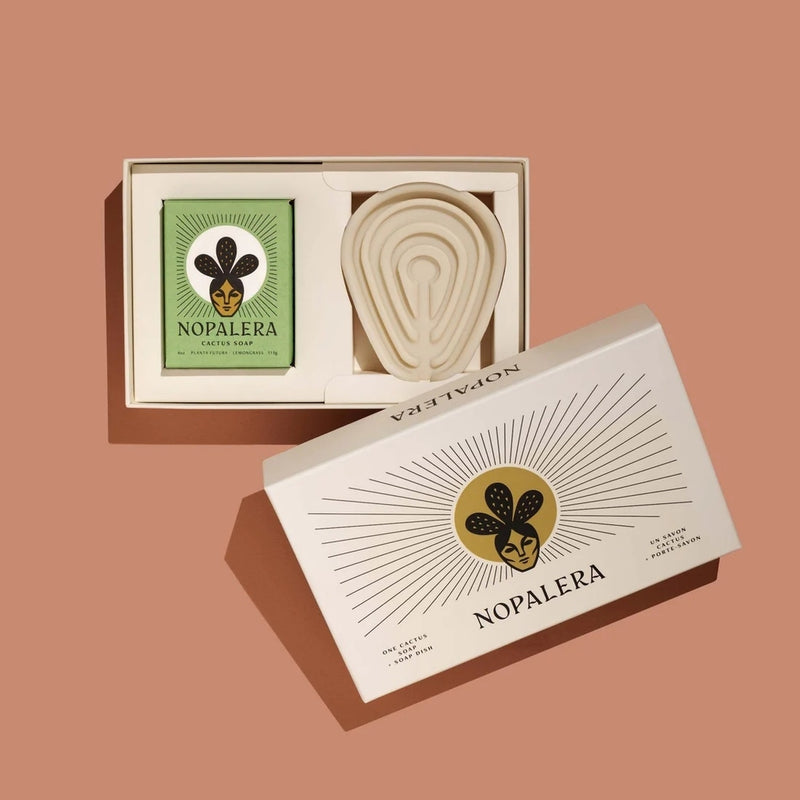 Nopalera Bar Soap & Dish Gift Set