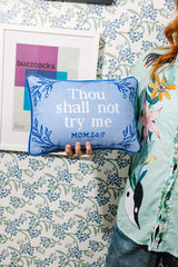 Furbish Try Me Needlepoint Pillow