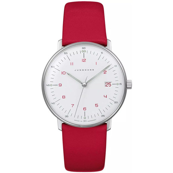 Junghans max bill Damen Watch | Stainless Steel | White | Red