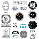 Bertucci A-2TR Field Pro GMT Watch – Black Dial – Men’s Field Watch