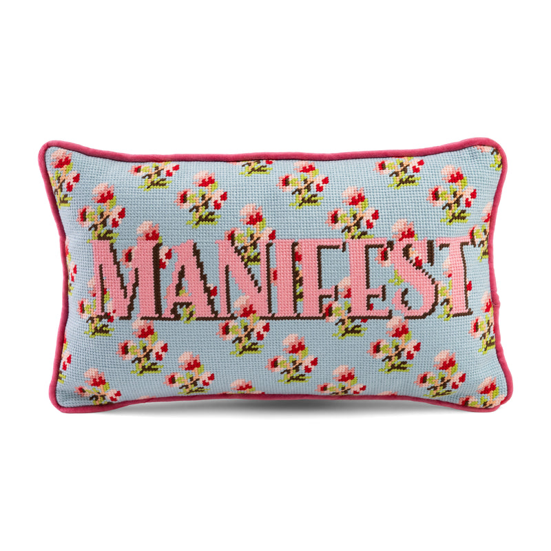 Furbish Needlepoint Pillow | 9"x15"