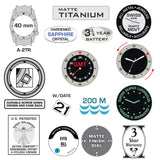 Bertucci A-2TR Field Pro GMT Watch – Black Dial – Men’s Field Watch