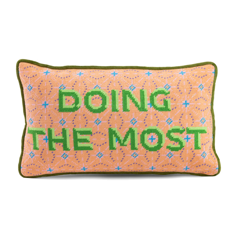 Furbish Needlepoint Pillow | 9"x15"
