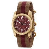 Bertucci A-2A Golden Field Watch - Gold Tone Case, Nylon Band
