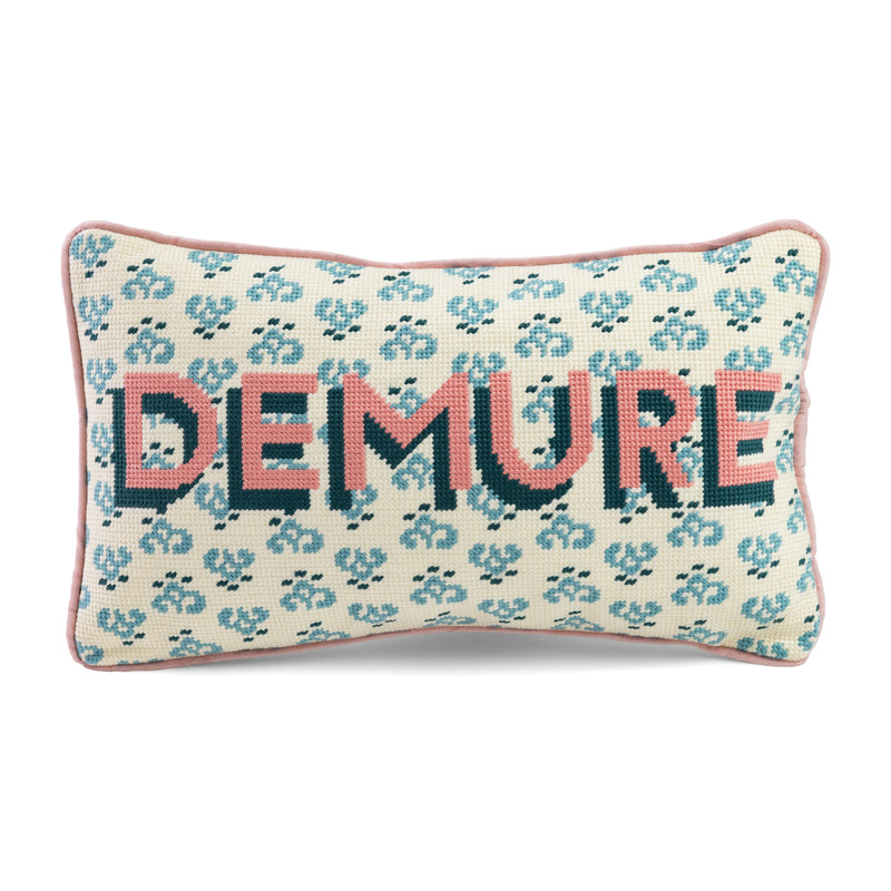 Furbish Needlepoint Pillow | 9"x15"
