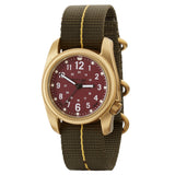 Bertucci A-2A Golden Field Watch - Gold Tone Case, Nylon Band