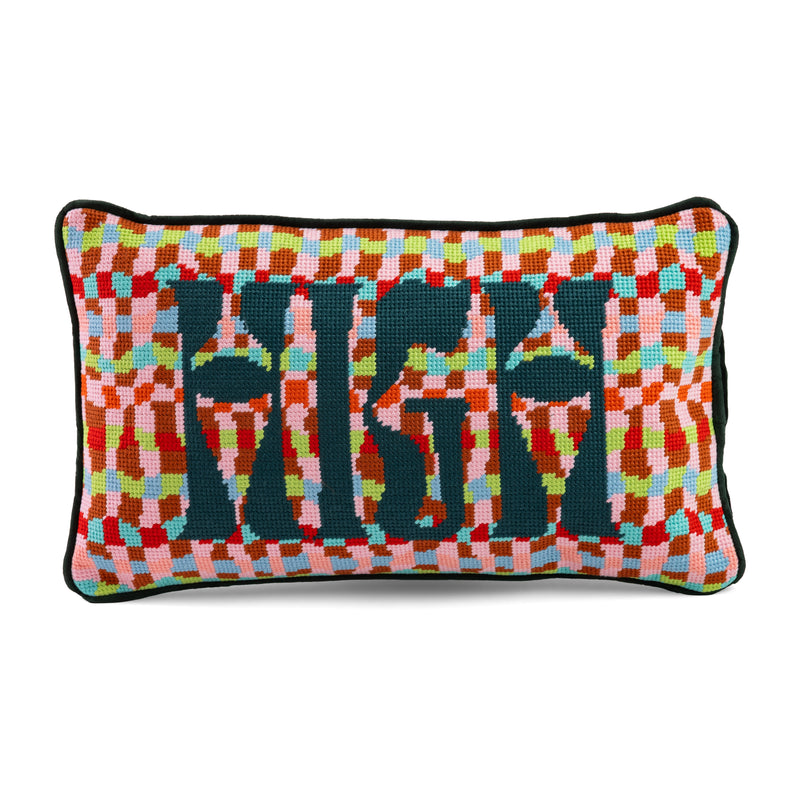 Furbish Needlepoint Pillow | 9"x15"