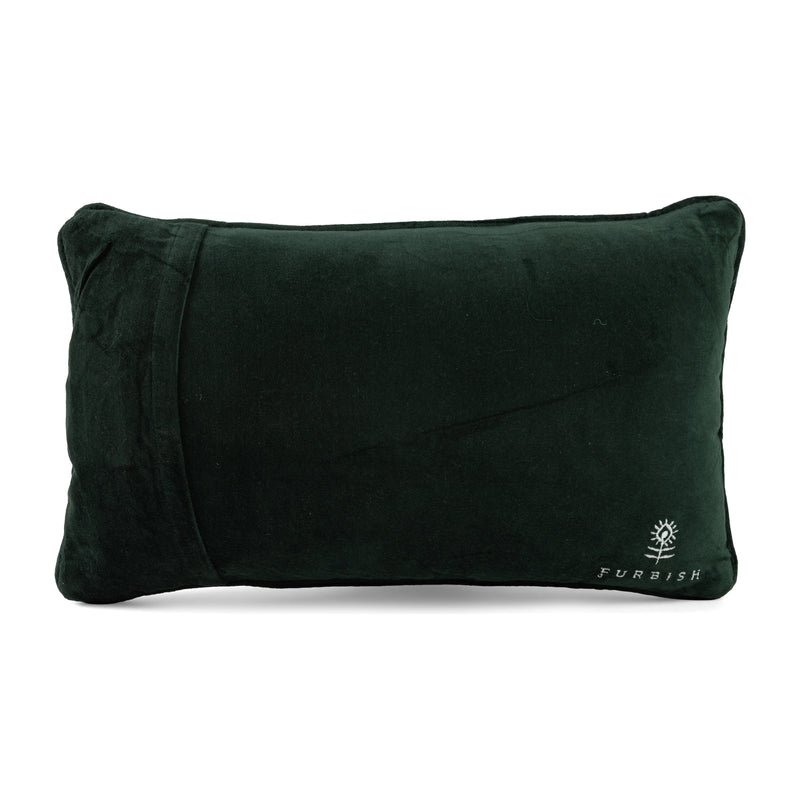 Furbish Needlepoint Pillow | 9"x15"
