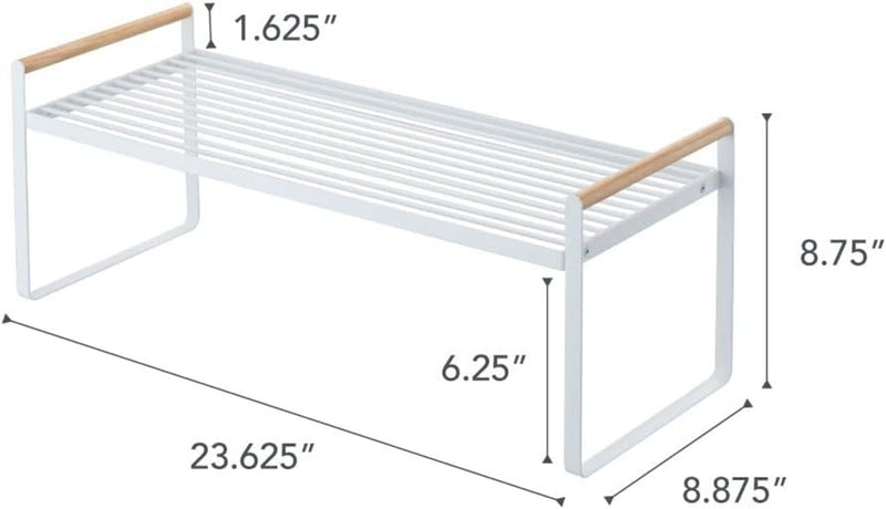 Yamazaki Tosca Wired Organizer Rack | Steel + Wood