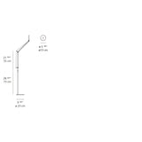 Artemide DEMETRA LED 9.2W 30K MP-MV W/DIM AND MOTION W/FLOOR SUPPORT Light