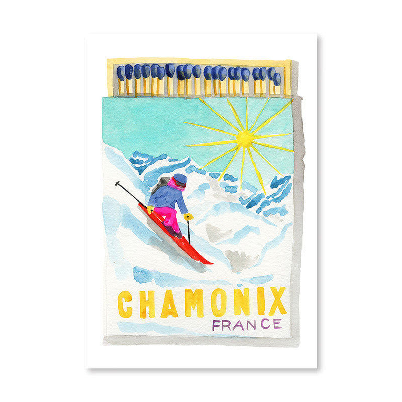 Furbish Chamonix Matchbook Art Print