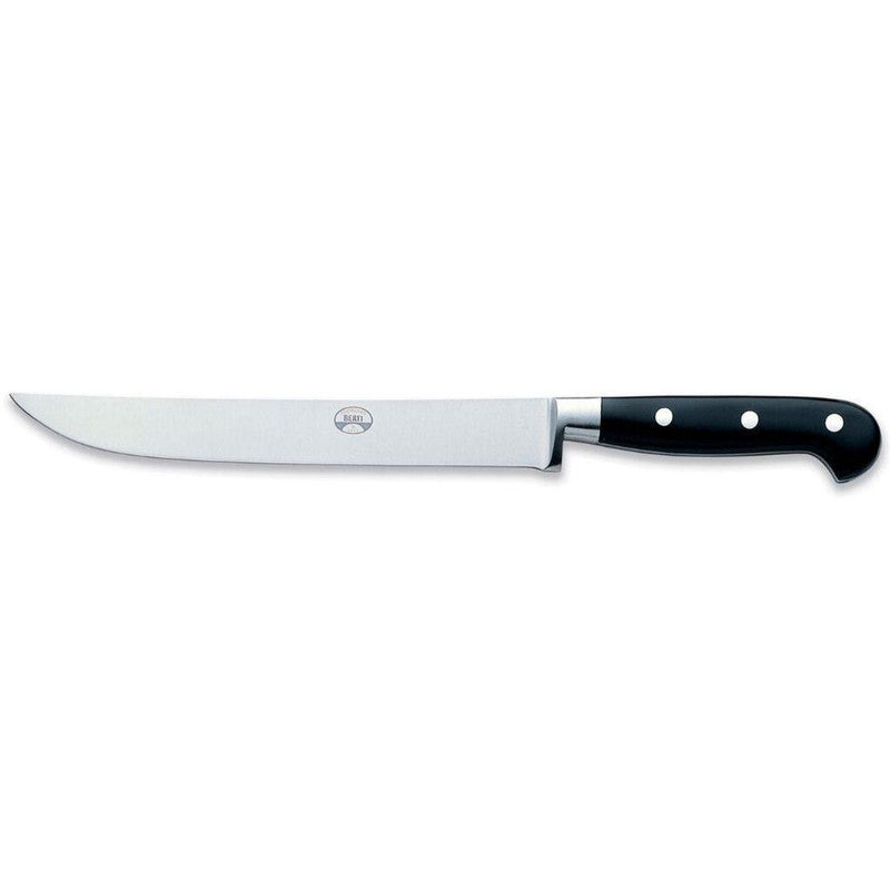 Coltellerie Berti Carving Knife | 9" full tang blade Black Lucite