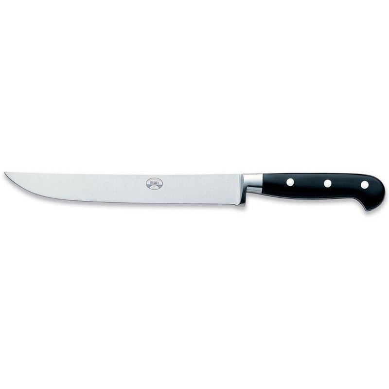 Coltellerie Berti Carving Knife | 9" full tang blade Black Lucite