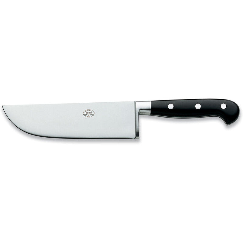 Coltellerie Berti Pesto Knife | 7" full tang blade Black Lucite
