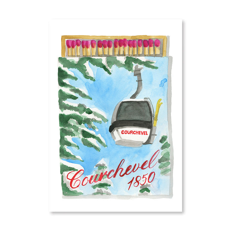 Furbish Courchevel Matchbook Art Print