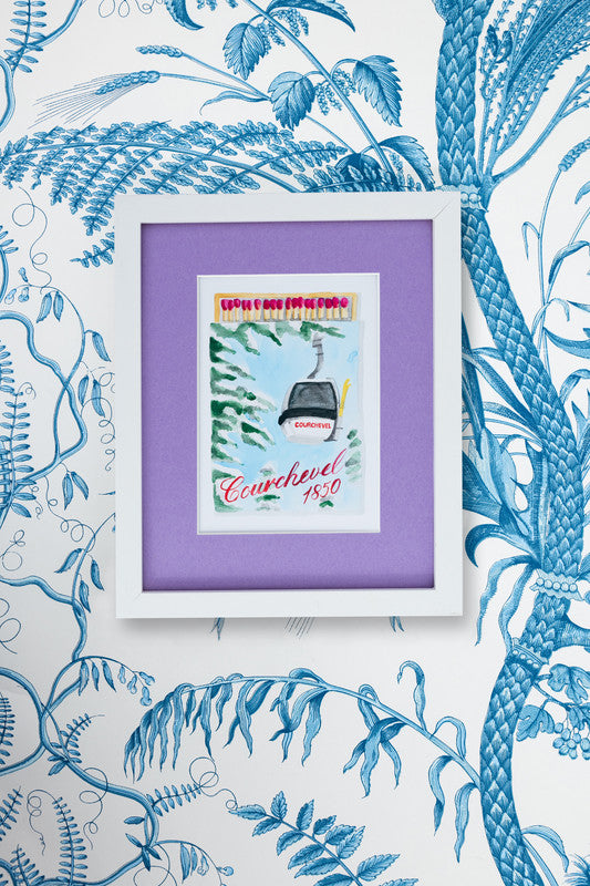 Furbish Courchevel Matchbook Art Print