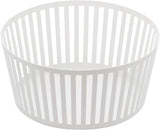 Yamazaki Tower Striped Steel Fruit Basket | Steel
