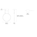 Artemide DISCOVERY VERT 70 SUSP LED 35W 30K 90CRI DIM 2-WIRE/0-10V BRONZE Light