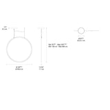 Artemide DISCOVERY VERT 100 SUSP LED 60W 30K 90CRI DIM 2-WIRE/0-10V BLACK EXT 19FT Light
