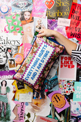 Furbish Everything Hurts Needlepoint Pillow