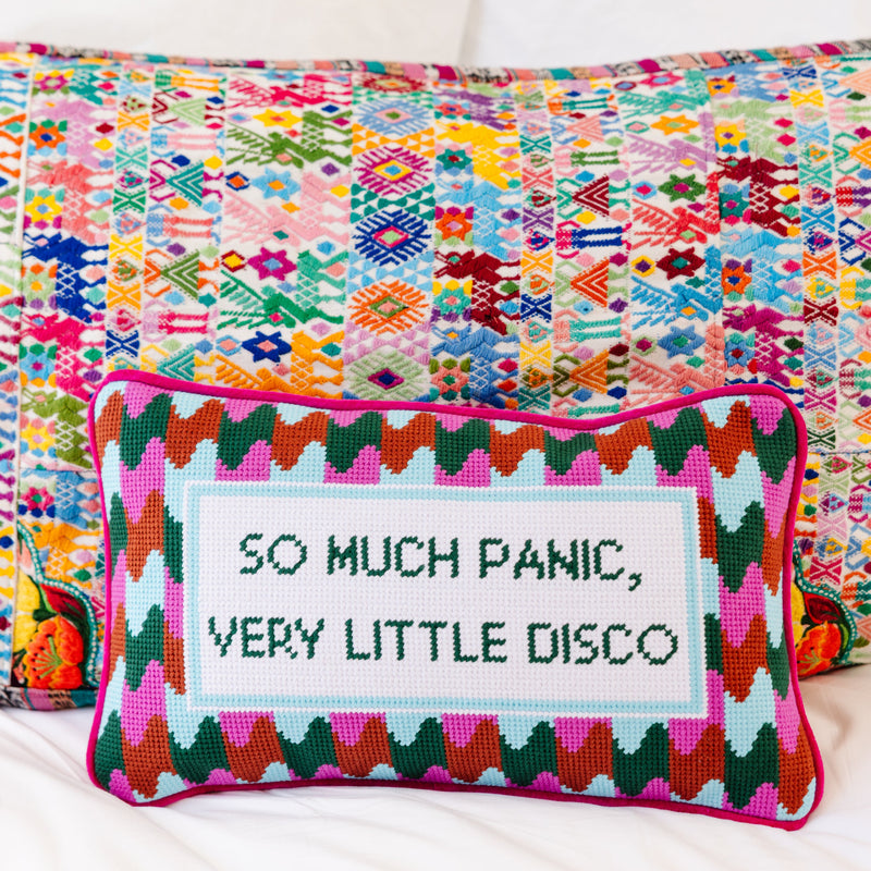 Furbish Panic at the Disco Needlepoint Pillow