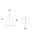 Artemide EL PORIS 80 SUSP MAX 8X15W E26 BLACK Light
