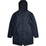 Rains Waterproof Long Jacket W3 | Navy