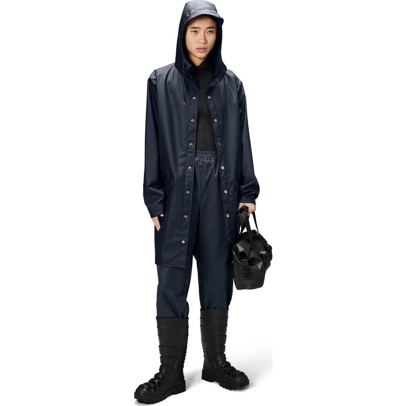 Rains Waterproof Long Jacket W3 | Navy