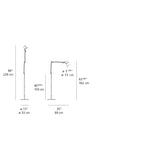 Artemide TOLOMEO CLASSIC LED 10W 30K MP-MV ALUM W/MOTION SENSOR & FLOOR SUPPORT Light