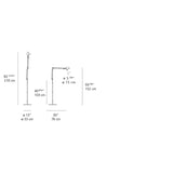 Artemide TOLOMEO MINI LED 10W 30K MP-MV ALUM W/MOTION SENSOR & FLOOR SUPPORT Light