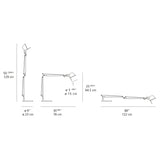 Artemide TOLOMEO CLASSIC LED 10W 30K MP-MV ALUM W/MOTION SENSOR & BASE Light