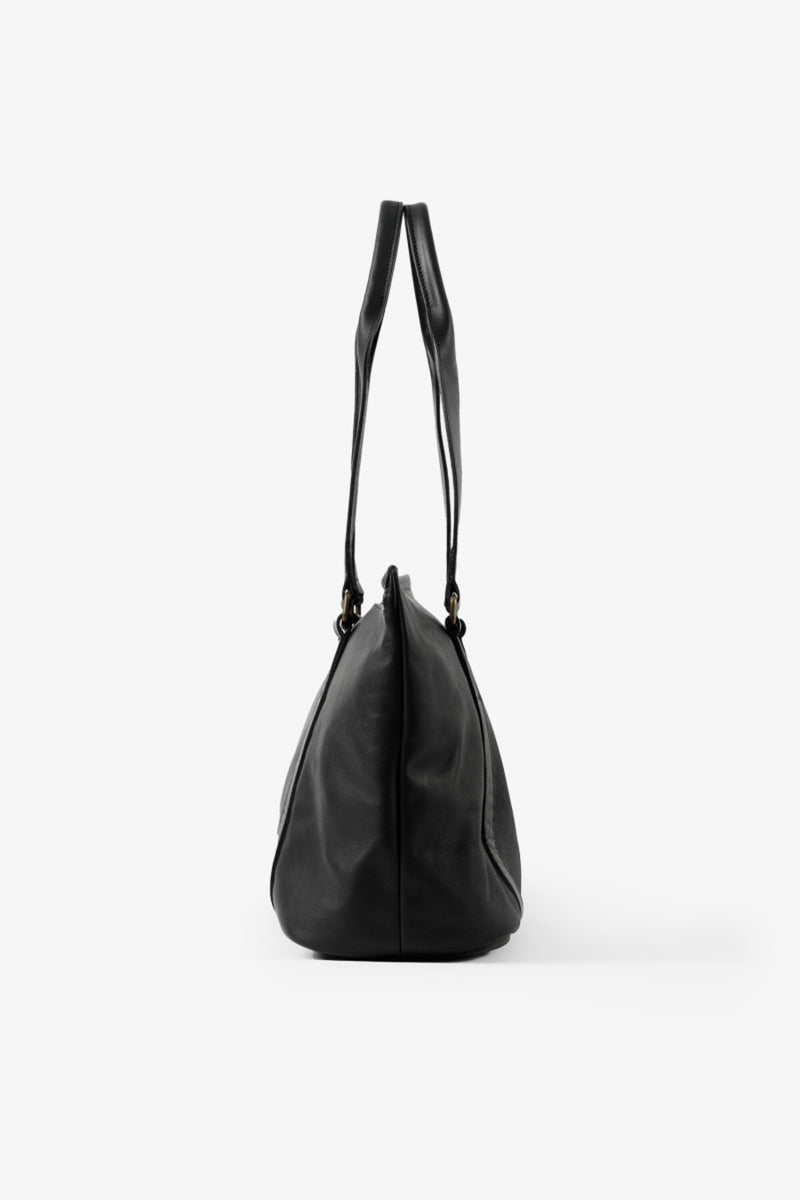 Moore & Giles Reclaimed Small Zip Tote | Heirloom Black