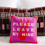 Furbish Leave by Nine Needlepoint Pillow