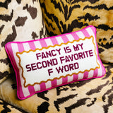 Furbish Fancy Needlepoint Pillow