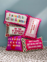 Furbish Leave by Nine Needlepoint Pillow