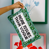 Furbish More Issues Needlepoint Pillow