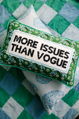 Furbish More Issues Needlepoint Pillow