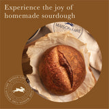 Sourdough Breadmaking Kit - Fast-Activating Starter, Artisan Flour Mix, Guided Experience - Whole Wheat Blend by Maison Fare