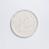 Set of 6 White Salad Plates 8.9" stoneware ceramic — Party Collection
