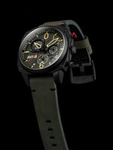DEEP GREEN BLACK RETROGRADE CHRONOGRAPH 4