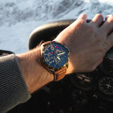 P-51 Mustang Blakeslee Chronograph Bronze Oak