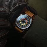 Flyboy Wingman Worldtimer GMT Automatic Atlantic Blue