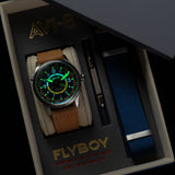 Flyboy Wingman Worldtimer GMT Automatic Atlantic Blue