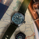 Flyboy Wingman Worldtimer GMT Automatic Jungle Green