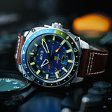 Hawker Hunter Atlas GMT Automatic Earth Blue