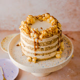 White Cake Stand 11" stoneware ceramic — Party Collection